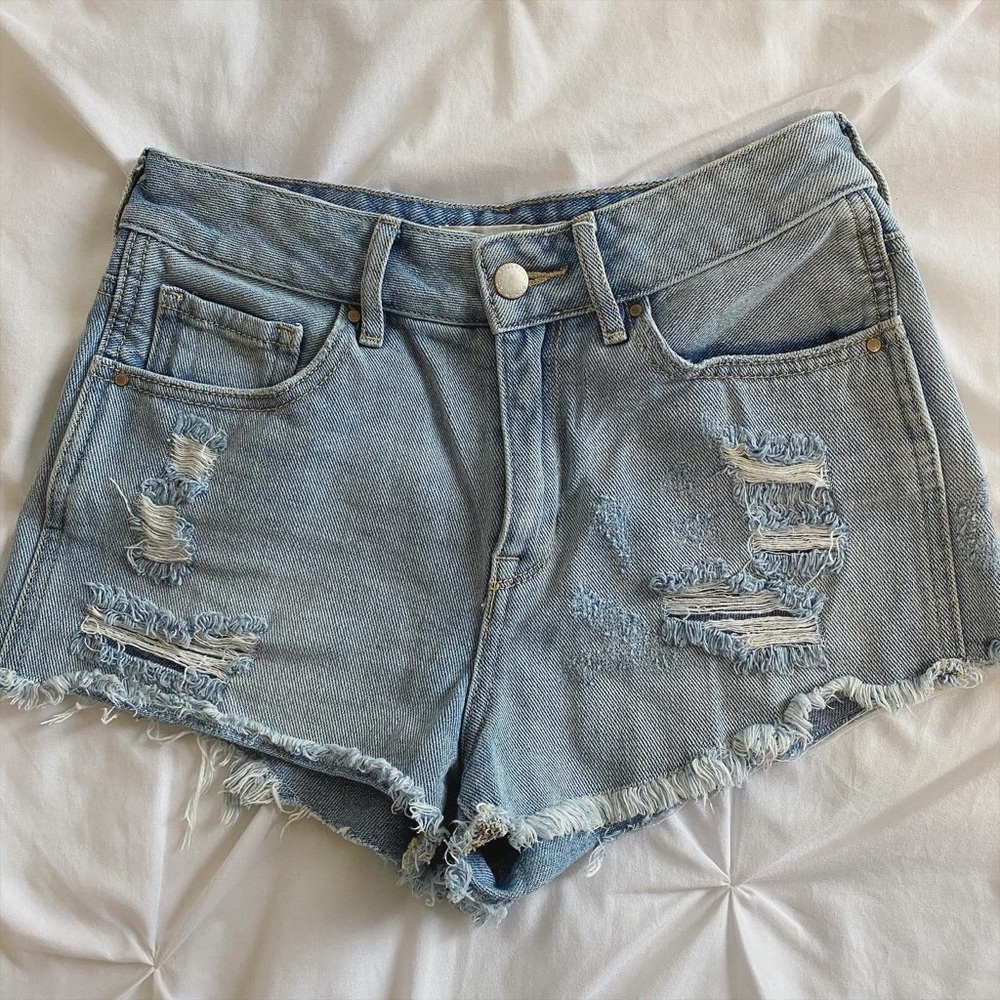 Bullhead Denim Co High Rise Festival Shorts
